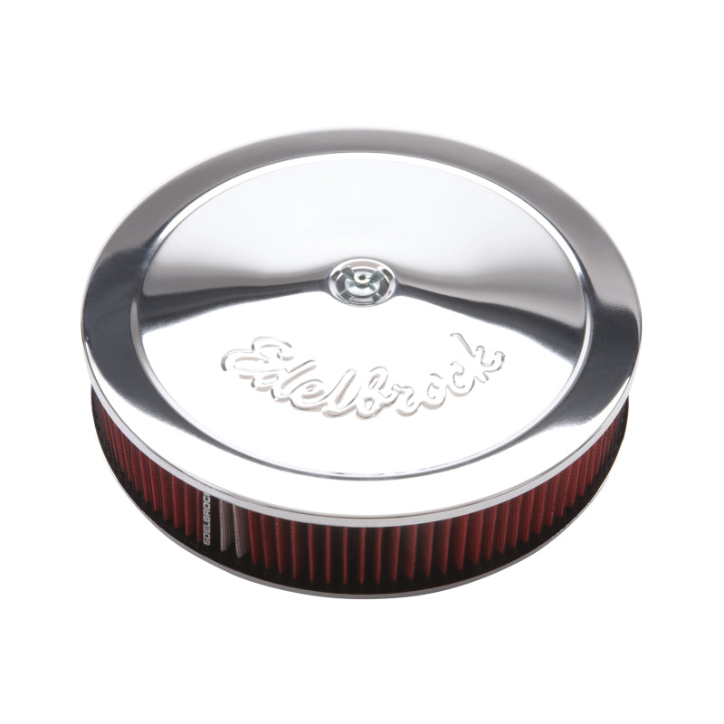Edelbrock Air Cleaner Pro-Flo Series Round 14 In Diameter Cloth Element Chrome Edelbrock Air Cleaner Pro-Flo Series Round 14 In Diameter Cloth Element Chrome