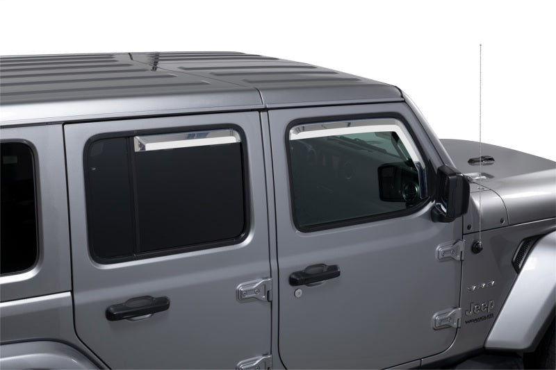 Putco 20-21 Jeep Gladiator JT/JL Element Chrome Window Visors (Set of 4) Putco 20-21 Jeep Gladiator JT/JL Element Chrome Window Visors (Set of 4)