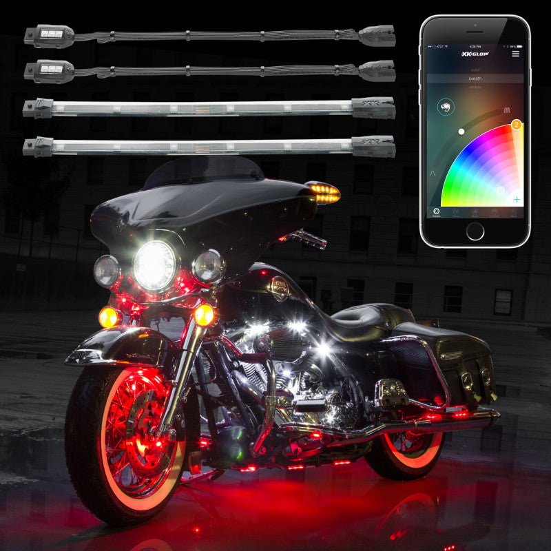 XK Glow Strip Million Color XKCHROME ATV/Motorcycle LED Accent Light Kit (14xPod + 12x10In) XK Glow Strip Million Color XKCHROME ATV/Motorcycle LED Accent Light Kit (14xPod + 12x10In)