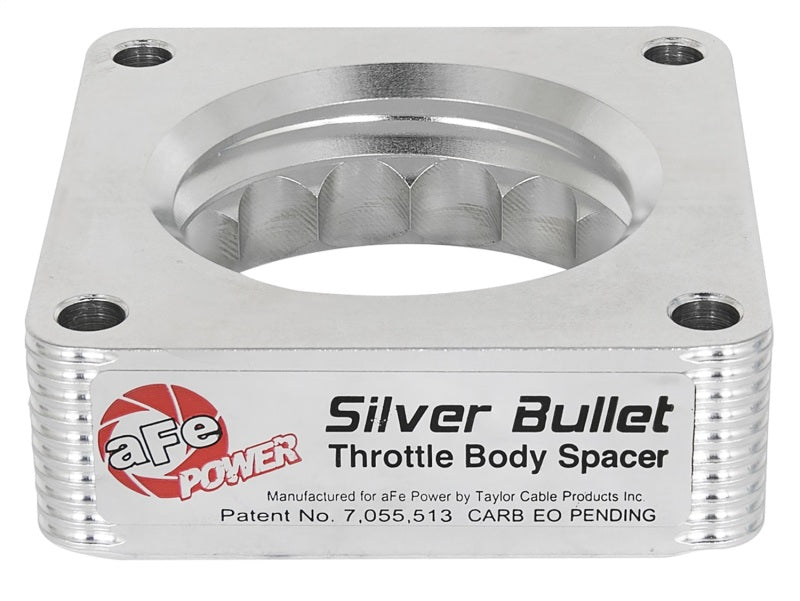 aFe Silver Bullet Throttle Body Spacer 03-06 Nissan 350Z V6 3.5L (VQ35DE) aFe Silver Bullet Throttle Body Spacer 03-06 Nissan 350Z V6 3.5L (VQ35DE)