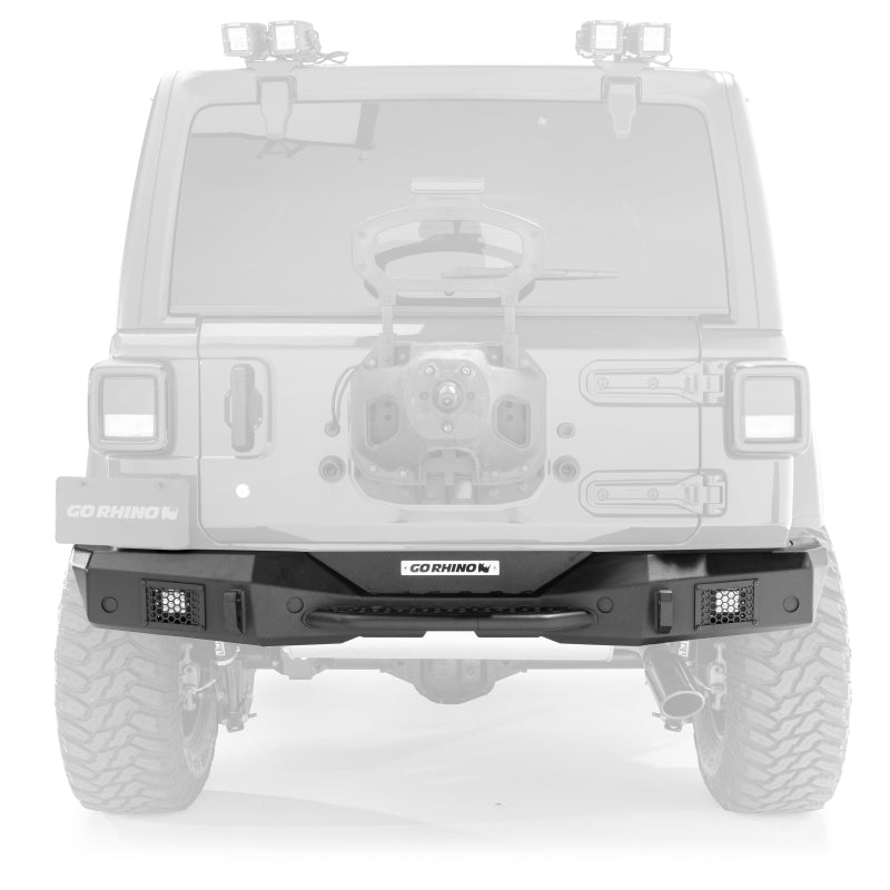 Go Rhino 07-18 Jeep Wrangler JK/JKU Rockline Rear Full Width Bumper Go Rhino 07-18 Jeep Wrangler JK/JKU Rockline Rear Full Width Bumper