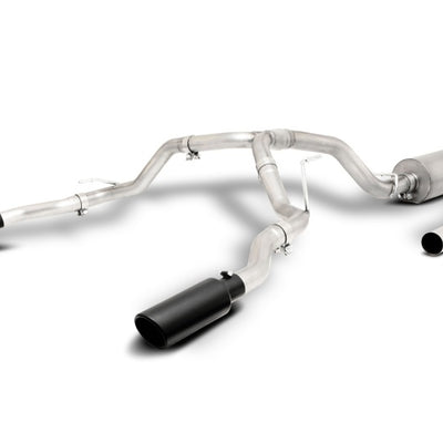 Gibson 21-22 Chevy Tahoe High Country 6.2L 4WD 2.5in Cat-Back Dual Split T409 SS Exhaust - Black
