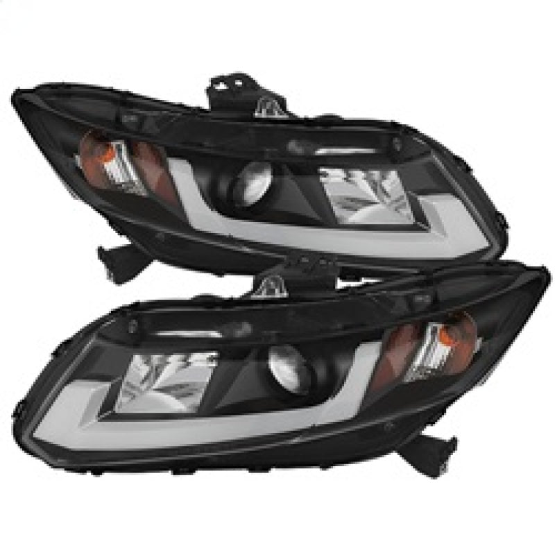 Spyder 12-14 Honda Civic (Excl. 2014 Coupe) Projector Headlights Lgtbr DRL Black PRO-YD-HC12-DRL-BK Spyder 12-14 Honda Civic (Excl. 2014 Coupe) Projector Headlights Lgtbr DRL Black PRO-YD-HC12-DRL-BK