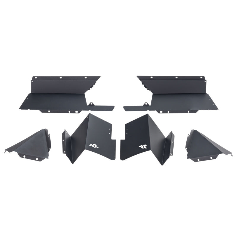 Rugged Ridge Inner Fender Liners Rear Aluminum Black 20-21 Jeep Gladiator JT Rugged Ridge Inner Fender Liners Rear Aluminum Black 20-21 Jeep Gladiator JT