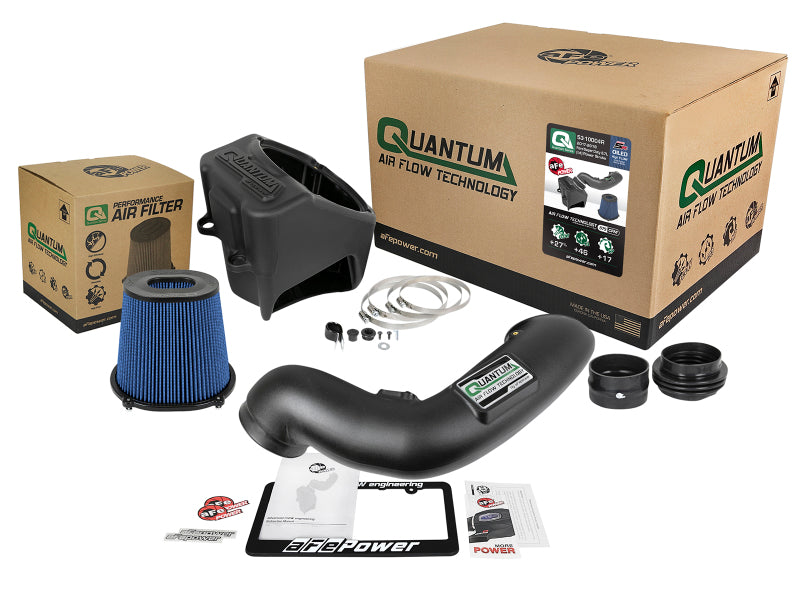 aFe Quantum Pro 5R Cold Air Intake System 17-18 Ford Powerstroke V8-6.7L - Oiled aFe Quantum Pro 5R Cold Air Intake System 17-18 Ford Powerstroke V8-6.7L - Oiled