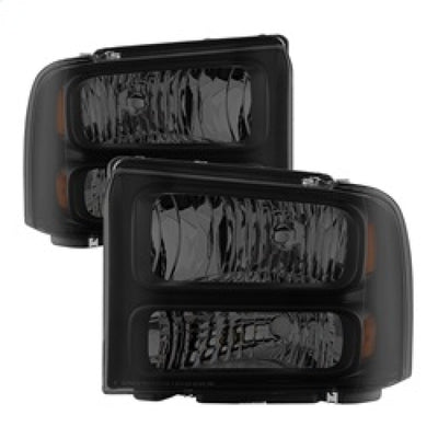 xTune Ford F250 F350 F450 Superduty Excursion 99-04 Headlights Black Smoked HD-JH-FF25099-HA-BSM