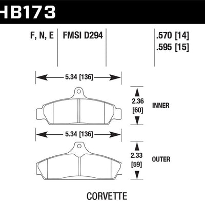 Hawk HP+ Street Brake Pads