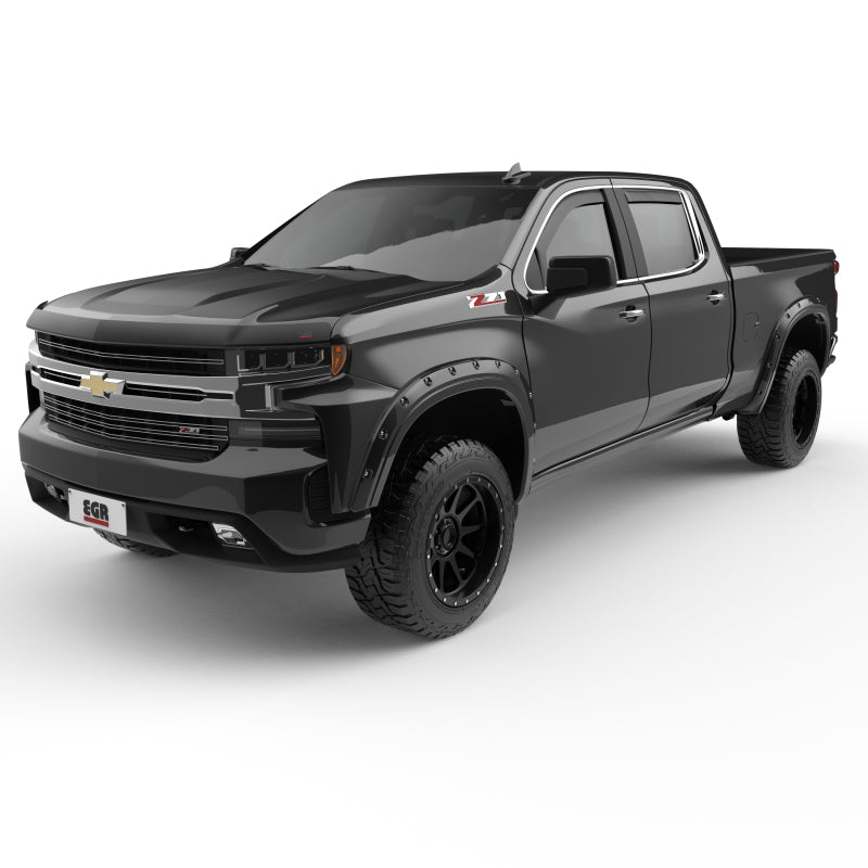 EGR 19-22 Chevrolet Silverado 1500 Traditional Bolt-On Look Fender Flares Black Set Of 4 EGR 19-22 Chevrolet Silverado 1500 Traditional Bolt-On Look Fender Flares Black Set Of 4
