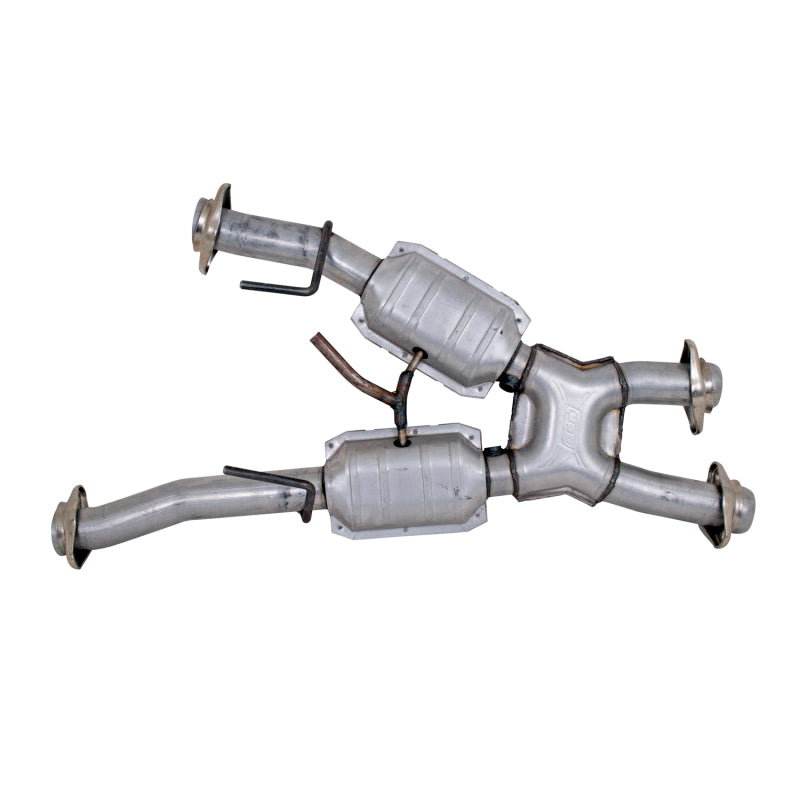 BBK 79-93 Mustang 5.0 Short Mid X Pipe w Catalytic Converters 2-1/2 For Automatic Long Tube Headers BBK 79-93 Mustang 5.0 Short Mid X Pipe w Catalytic Converters 2-1/2 For Automatic Long Tube Headers