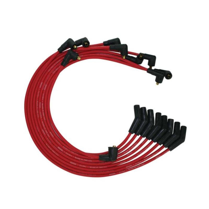 Moroso Ford 351C/390/429/460 Unsleeved Non-HEI 135 Ends Ultra Spark Plug Wire Set - Red Moroso Ford 351C/390/429/460 Unsleeved Non-HEI 135 Ends Ultra Spark Plug Wire Set - Red