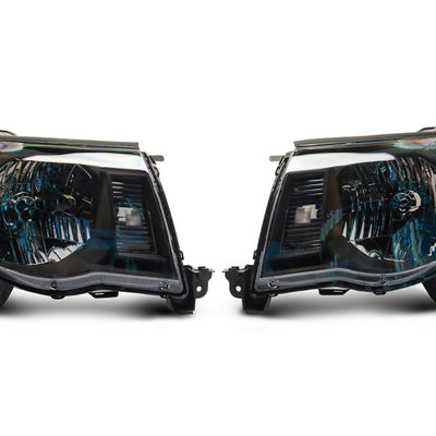 Raxiom 05-11 Toyota Tacoma Axial Series OE Replacement Headlights- Blk Housing (Clear Lens)