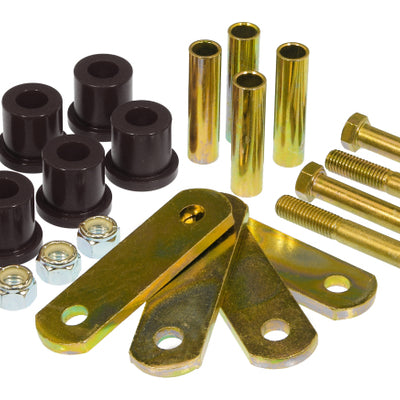 Prothane 64-73 Ford Mustang Rear HD Shackle Kit - Black