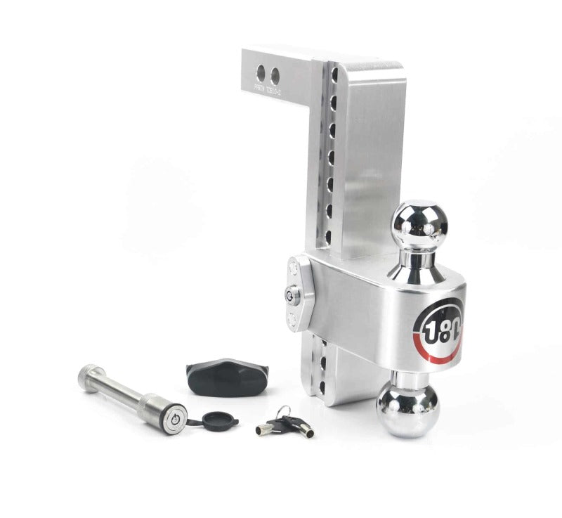 Weigh Safe 180 Hitch 10in Drop Hitch & 2in Shank (10K/12.5K GTWR) w/WS05 - Aluminum Weigh Safe 180 Hitch 10in Drop Hitch & 2in Shank (10K/12.5K GTWR) w/WS05 - Aluminum