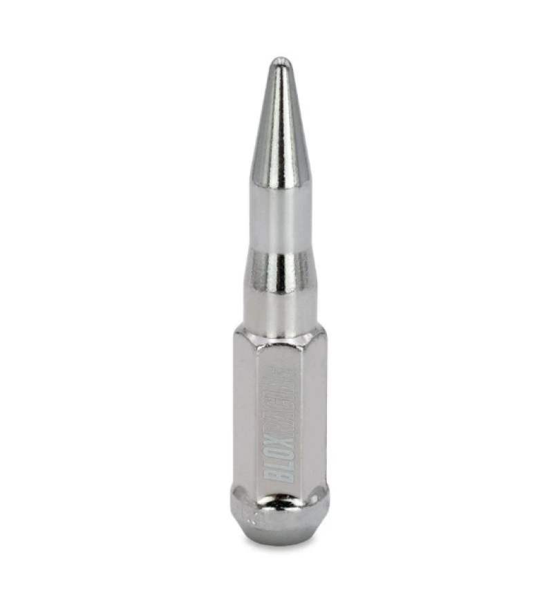BLOX Racing Spike Forged Lug Nuts - Chrome 12 x 1.25mm - Single BLOX Racing Spike Forged Lug Nuts - Chrome 12 x 1.25mm - Single