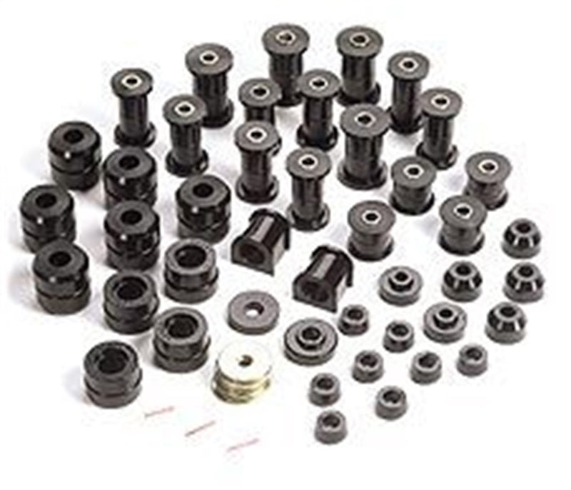 Rugged Ridge Polyurethane Bushing Kit Black 87-95 Jeep Wrangler YJ Rugged Ridge Polyurethane Bushing Kit Black 87-95 Jeep Wrangler YJ