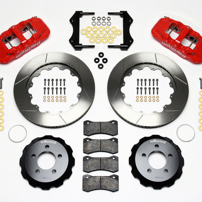 Wilwood AERO6 Front Hat Kit 14.25 Red 2006-10 Magnum/Challngr/Chrgr/300C