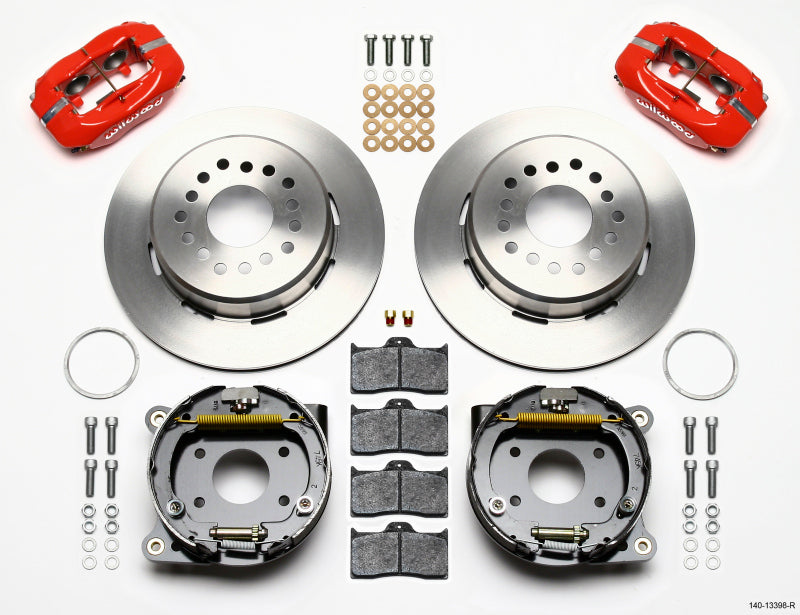Wilwood Forged Dynalite P/S Park Brake Kit-Red AMC 71-74 2.60in Offset Wilwood Forged Dynalite P/S Park Brake Kit-Red AMC 71-74 2.60in Offset