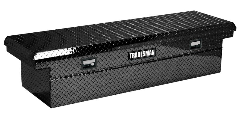 Tradesman Aluminum Economy Cross Bed Low-Profile Truck Tool Box (70in.) - Black Tradesman Aluminum Economy Cross Bed Low-Profile Truck Tool Box (70in.) - Black
