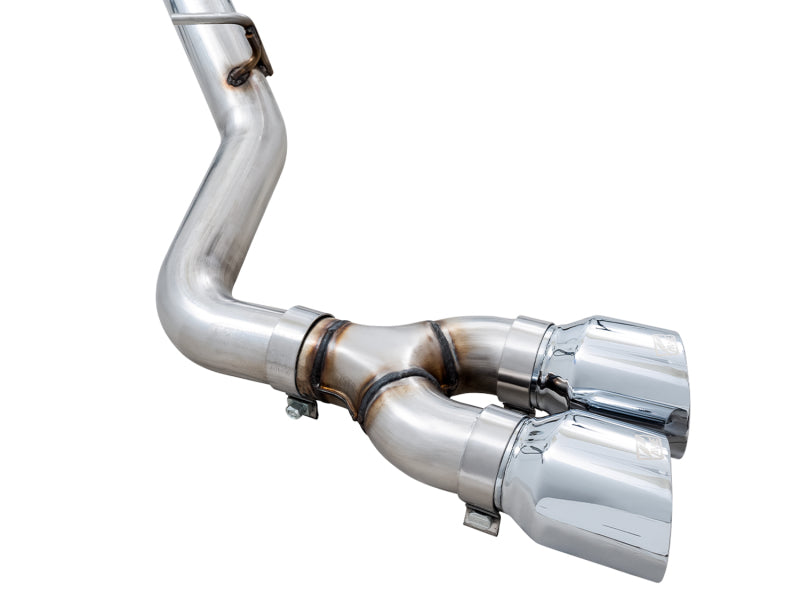AWE Tuning 4th Gen GM 1500 5.3L 0FG Catback Dual Side Exit (Flat Bumper) - Chrome Tips AWE Tuning 4th Gen GM 1500 5.3L 0FG Catback Dual Side Exit (Flat Bumper) - Chrome Tips