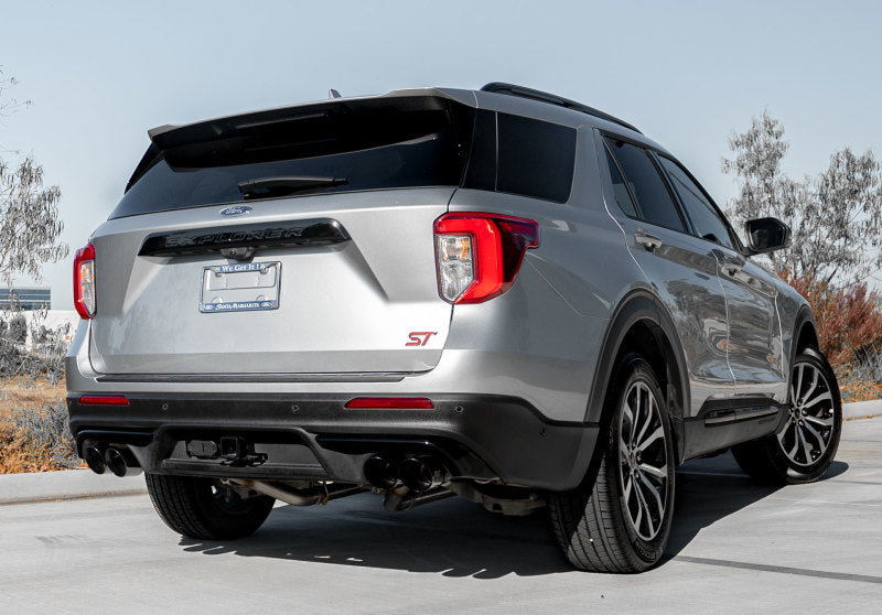 MagnaFlow 20-21 Ford Explorer 3.0L V6 Dual Exit Quad Black Chrome Tip Street Series Cat-Back Exhaust MagnaFlow 20-21 Ford Explorer 3.0L V6 Dual Exit Quad Black Chrome Tip Street Series Cat-Back Exhaust