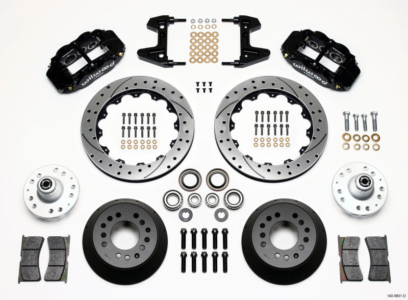 Wilwood Narrow Superlite 6R Front Hub Kit 12.88in Drilled 74-80 Pinto/Mustang II Disc Spindle only Wilwood Narrow Superlite 6R Front Hub Kit 12.88in Drilled 74-80 Pinto/Mustang II Disc Spindle only