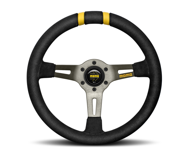 Momo MODDRIFT Steering Wheel 330 mm -  Black Suede/Anth Spokes/2 Stripes Momo MODDRIFT Steering Wheel 330 mm -  Black Suede/Anth Spokes/2 Stripes