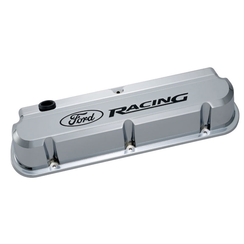 Ford Racing 289-351 Slant Edge Chrome Valve Cover Ford Racing 289-351 Slant Edge Chrome Valve Cover