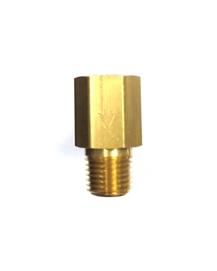 Ridetech Brass Check Valve 1/4in NPT x 1/4in NPT Ridetech Brass Check Valve 1/4in NPT x 1/4in NPT