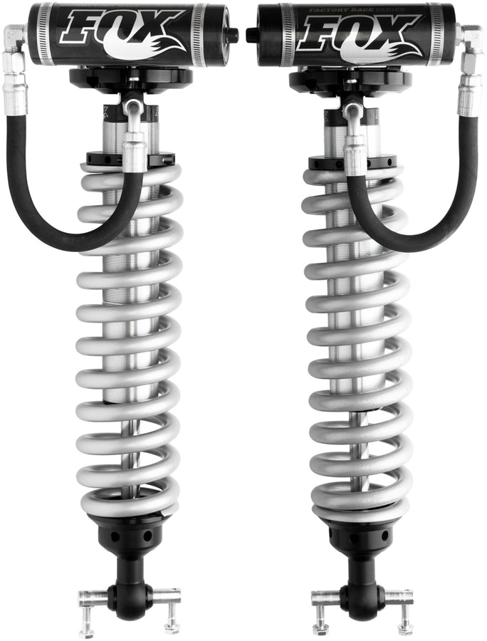 Fox 2007 Chevy 1500 4WD w/UCA 2.5 Factory Series 5.35in. R/R Coilover Shock Set - Black/Zinc Fox 2007 Chevy 1500 4WD w/UCA 2.5 Factory Series 5.35in. R/R Coilover Shock Set - Black/Zinc