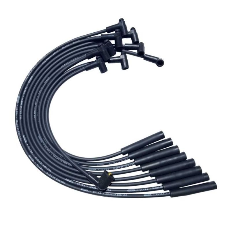 Moroso SB Chrysler Mopar 273/318/340/360 Str Plug HEI Ultra Spark Plug Wire Set - Black Moroso SB Chrysler Mopar 273/318/340/360 Str Plug HEI Ultra Spark Plug Wire Set - Black