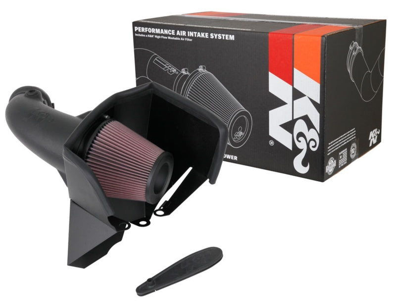 K&N 18-19 Jeep Grand Cherokee Trackhawk V8-6.2L F/I Aircharger Performance Intake K&N 18-19 Jeep Grand Cherokee Trackhawk V8-6.2L F/I Aircharger Performance Intake