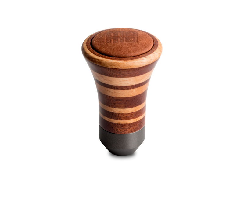 Momo Trofeo Heritage Shift Knob - Tall Wood, Layered Mahogany and Beechwood, Leather Insert Top Momo Trofeo Heritage Shift Knob - Tall Wood, Layered Mahogany and Beechwood, Leather Insert Top