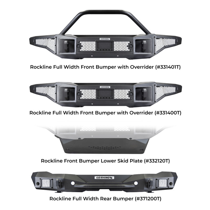 Go Rhino 21-24 Ford Bronco 2/4dr (Excl. Sport) Rockline Rear Full Width Bumper Go Rhino 21-24 Ford Bronco 2/4dr (Excl. Sport) Rockline Rear Full Width Bumper