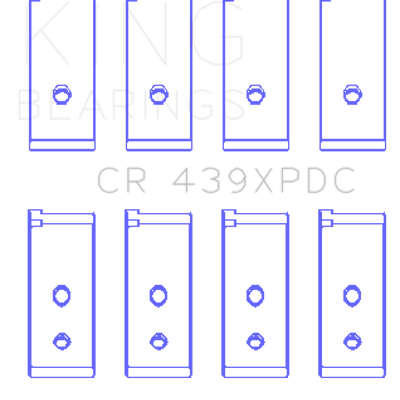 King Engine Bearings Honda B18A1/B18B1 pMaxKote Performance Rod Bearing Set