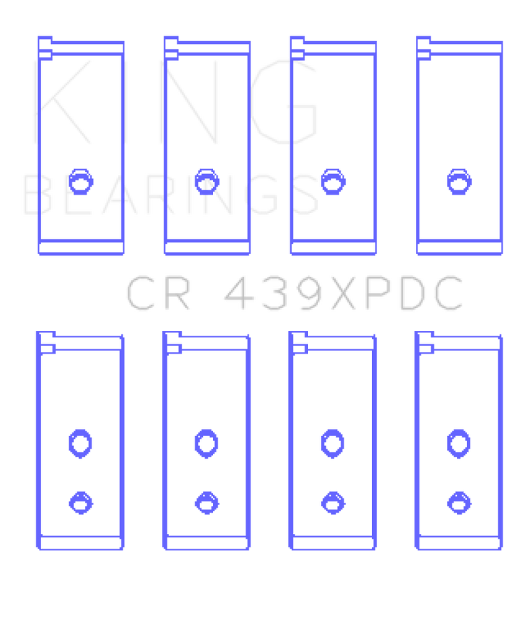 King Engine Bearings Honda B18A1/B18B1 pMaxKote Performance Rod Bearing Set King Engine Bearings Honda B18A1/B18B1 pMaxKote Performance Rod Bearing Set