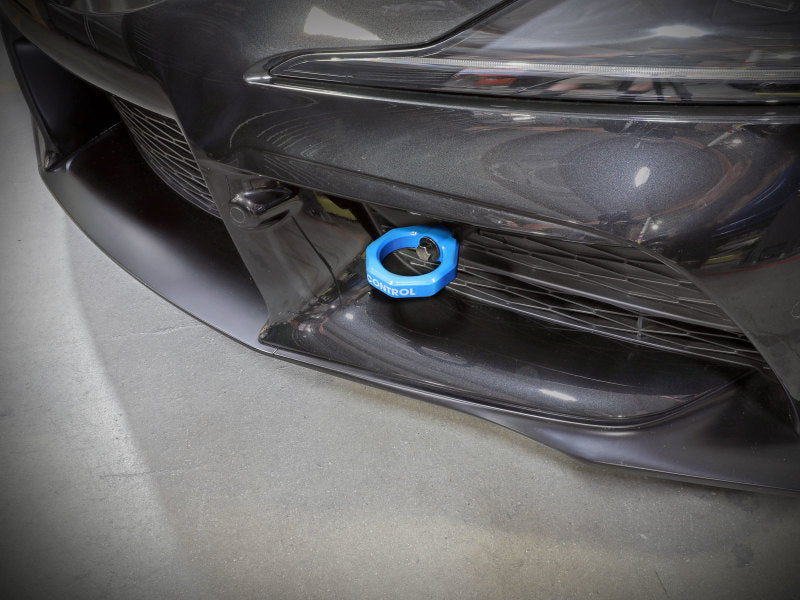 aFe Control Front Tow Hook Blue 20-21 Toyota GR Supra (A90) aFe Control Front Tow Hook Blue 20-21 Toyota GR Supra (A90)