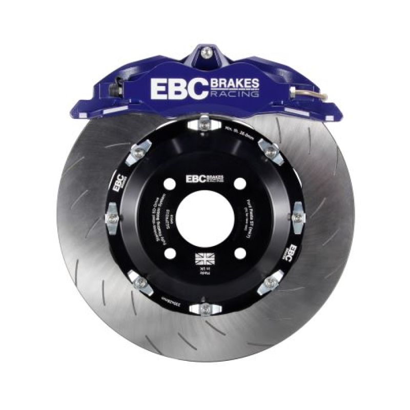 EBC Racing 15-17 Ford Fiesta (Mk7) Blue Apollo-4 Calipers 300mm Rotors Front Big Brake Kit EBC Racing 15-17 Ford Fiesta (Mk7) Blue Apollo-4 Calipers 300mm Rotors Front Big Brake Kit