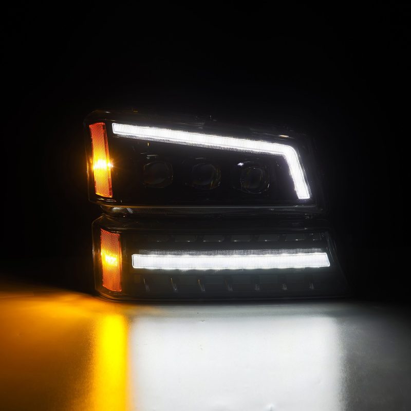 AlphaRex 03-06 Chevy Silverado 1500/2500HD/3500HD/Avalanche Alpha-Black NOVA LED Proj Headlights AlphaRex 03-06 Chevy Silverado 1500/2500HD/3500HD/Avalanche Alpha-Black NOVA LED Proj Headlights