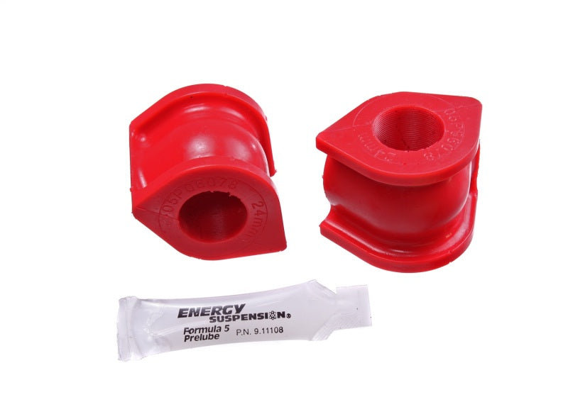 Energy Suspension 06-11 Honda Civic (Excl Si) 24mm Front Sway Bar Bushings - Red Energy Suspension 06-11 Honda Civic (Excl Si) 24mm Front Sway Bar Bushings - Red