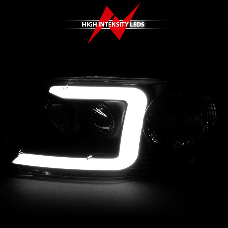 ANZO 1997-2003 Ford F-150 Projector Headlights w/ Light Bar Black Housing ANZO 1997-2003 Ford F-150 Projector Headlights w/ Light Bar Black Housing