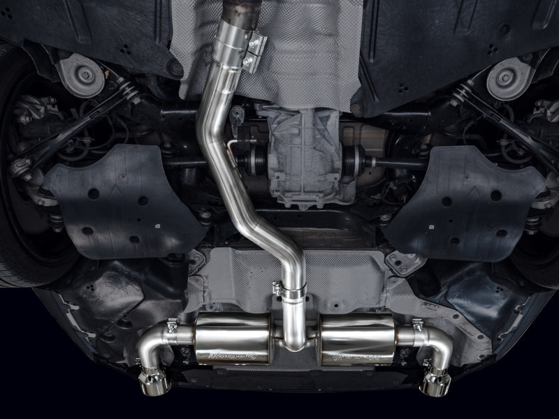 AWE 19-23 BMW 330i / 21-23 BMW 430i Base G2X Touring Axle Back Exhaust - Chrome Silver AWE 19-23 BMW 330i / 21-23 BMW 430i Base G2X Touring Axle Back Exhaust - Chrome Silver