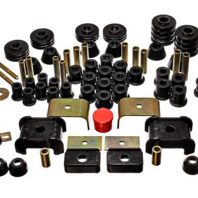 Energy Suspension 73-80 Chevy/GMC 4WD (W/ Stock Front Springs) Black Hyper-flex Master Bushing Set