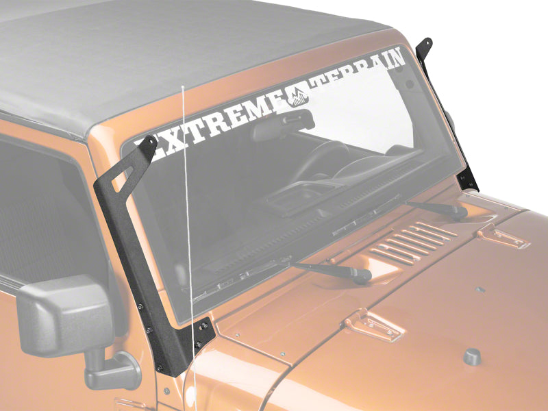 Raxiom 07-18 Jeep Wrangler JK 50-In LED Light Bar Windshield Mount Raxiom 07-18 Jeep Wrangler JK 50-In LED Light Bar Windshield Mount