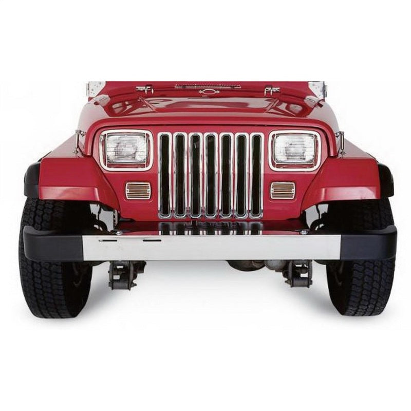 Rampage 1987-1995 Jeep Wrangler(YJ) Grille Inserts - Chrome Rampage 1987-1995 Jeep Wrangler(YJ) Grille Inserts - Chrome
