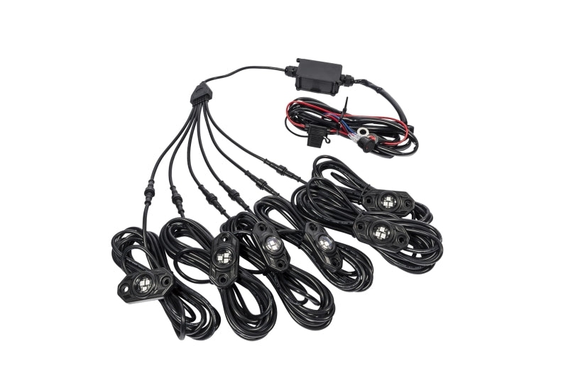 KC HiLiTES C-Series RGB LED Rock Light Kit (Incl. Wiring) - Set of 6 KC HiLiTES C-Series RGB LED Rock Light Kit (Incl. Wiring) - Set of 6