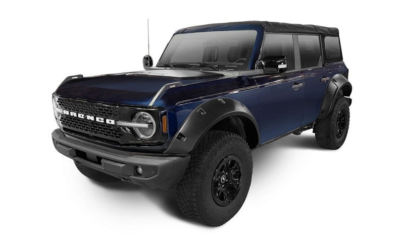 Bushwacker 2021+ Ford Bronco 4-Door Pocket Style Flares 4pc - Black Bushwacker 2021+ Ford Bronco 4-Door Pocket Style Flares 4pc - Black