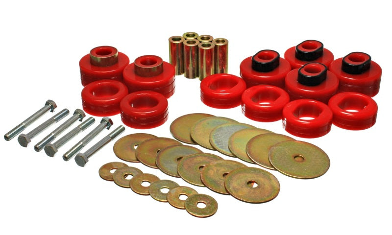 Energy Suspension Cab Mount Set - Std Cab - Red Energy Suspension Cab Mount Set - Std Cab - Red