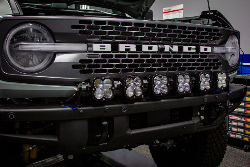 Baja Designs 2021+ Ford Bronco 6 XL Linkable Light Bar Kit Plastic Bumper Mount Baja Designs 2021+ Ford Bronco 6 XL Linkable Light Bar Kit Plastic Bumper Mount