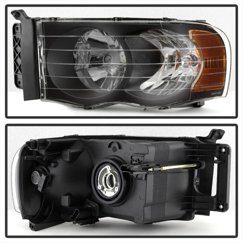 xTune Dodge Ram 1500 02-05 Amber Crystal Headlights Black HD-JH-DR02-AM-BK xTune Dodge Ram 1500 02-05 Amber Crystal Headlights Black HD-JH-DR02-AM-BK