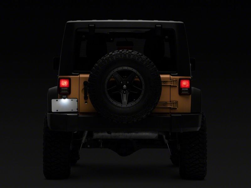 Raxiom 07-18 Jeep Wrangler JK Axial Series LED License Plate Conversion Raxiom 07-18 Jeep Wrangler JK Axial Series LED License Plate Conversion